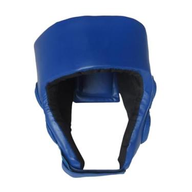 Imagem de Colaxi Capacete de Boxe Proteção Total para MMA E Taekwondo, com Cobertura para Testa E Ouvidos, Adultos azuis
