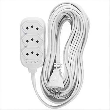 Imagem de Extensão Elétrica 2 Metros Tripolar Fiolux 3X0,75Mm 3 Tomadas 10A Bivo