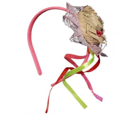 Imagem de Tiara Junina Com Mini Chapeu De 6 Cm J509 Sortidos - Lhama Acessorios