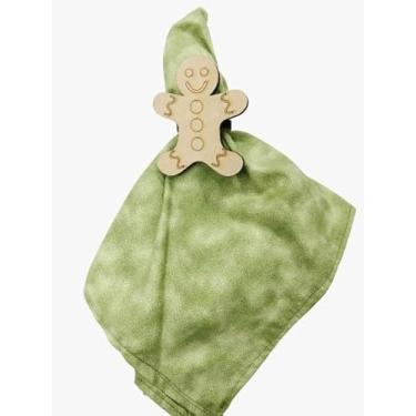 Imagem de Kit Porta Guardanapo em MDF, 12 Anéis, Modelo Ginger, para Mesa Posta Natal