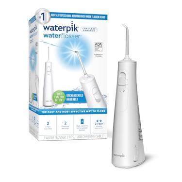Imagem de Irrigador Oral Portátil Waterpik WF-21EU Cordless Enhance Sem Fio Recarregável, Removedor de Placa e Limpeza Profunda, Ideal para Aparelhos e Gengivas Sensíveis