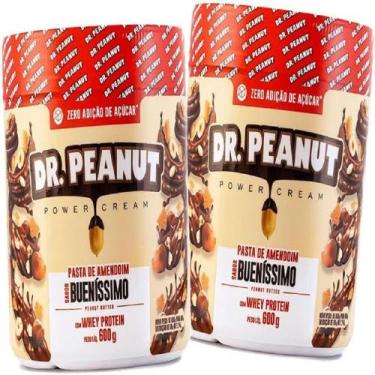 Imagem de Kit 2 Pastas de Amendoim Bueníssimo Dr.Peanut 600g Cada - Dr Peanut