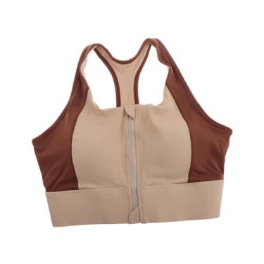 Imagem de menolana Sutiã esportivo feminino sutiã de alto impacto leve casual roupa interior acolchoada tanque para correr todos os dias fitness caminhada diária, S