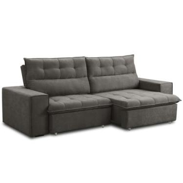 Imagem de Sofá Retrátil Reclinável Para Sala 3 Lugares 200cm Neruda F04 Veludo M