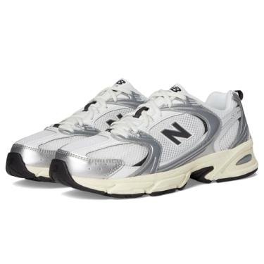 Imagem de New Balance Tênis feminino 530, Prata metálica/cimento preto, 7 Women/5.5 Men
