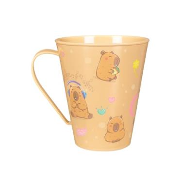 Imagem de Kit Caneca Infantil Lembrancinha Festa Infantil 360ml Capivara Personagens (1)