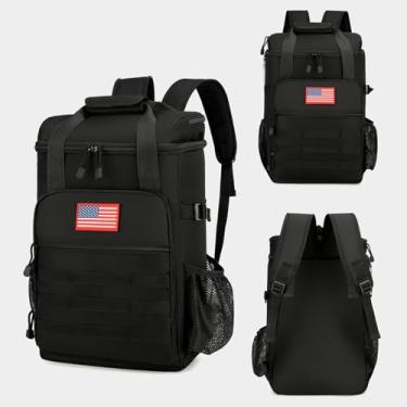Imagem de Mochila térmica tática, térmica tática, macia para homens e mulheres, mochila traseira à prova de vazamento de grande capacidade, bolsa térmica macia portátil à prova d'água para praia, viagens