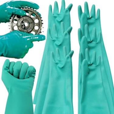 Imagem de 10 Luvas Segurança Extrema: Luvas de Nitrílica Anti-Químicos Epi - Imb