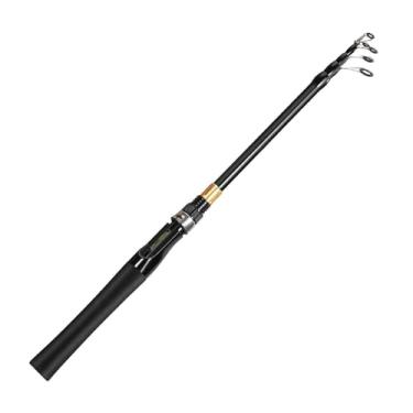 Imagem de Vara de pesca telescópica vara de pesca ultraleve vara de pesca 1,8-2,4 m fibra de carbono para viagem vara de pesca telescópica (2,1 m)