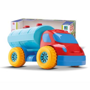 Imagem de Brinquedo Caminhão Tanque Thunder Trucks 42cm – Infantil Colorido, Veículo de Brinquedo, Rodas Livres, Estimula Criatividade