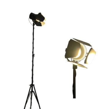 Imagem de Luminária De Chão Retrô Pedestal Decorativa Luz Amarela