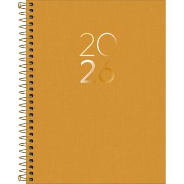 Imagem de Tilibra - Agenda Executiva Espiral Diária 17,7 x 24 cm Lume 2026 - Mostarda