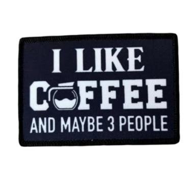 Imagem de Patch I Like Coffee – Remendos engraçados de meme, patch de moral tático militar com fecho de , adesivos para mochilas, uniformes militares, jeans, jaquetas, coletes, chapéus e mais