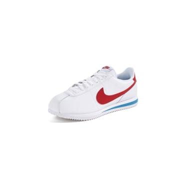 Imagem de Nike Tênis feminino Cortez (DN1791-108, branco/azul universitário/vermelho), Branco/azul universitário/vermelho universitário, 40