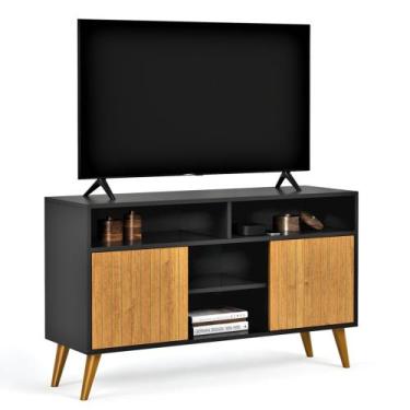 Imagem de Rack Star Tv 32 Polegadas 2 Portas Nichos Prateleira Organizadora Deco