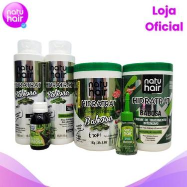 Imagem de Kit NatuHair Babosa Shampoo + Condicionador + Creme Para Pentear + Tra