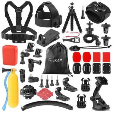 Imagem de Kit de acessórios para câmeras de ação GoPro compatível com GeeKam