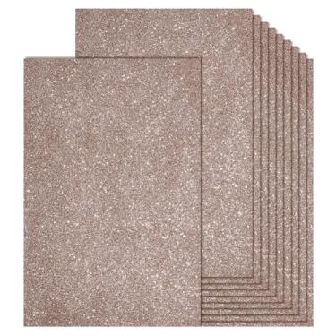 Imagem de AHANDMAKER 10 folhas de espuma EVA brilhante caramelo 11,6 x 8 polegadas 2 mm de espessura adesivos de papel EVA brilhante para projetos de artes e artesanato, criação de cartões, pré-escolares, sala