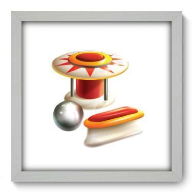 Imagem de Quadro Decorativo - Pinball - 33cm x 33cm - 208qddb - Allodi