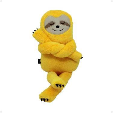 Imagem de Almofada Bicho Preguiça Pelúcia Pequena Amarelo