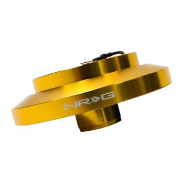 Imagem de NRG Innovations Cubo curto para volante estilo corrida, eixo de direção de alumínio bloqueável, unidade adaptadora de liberação rápida com padrão de parafuso de 6 x 70 mm, compatível com BMW 01-06