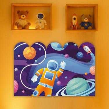 Imagem de Cabeceira de Cama Decorativa Infantil para Quarto de Meninos - Tema Astronauta (CabCerq-0072)