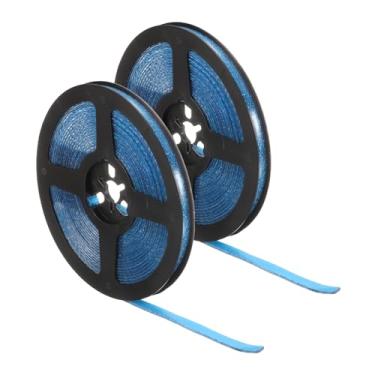 Imagem de HARFINGTON 2 peças de acabamento de parede 0,8 cm 6 m tira de calafetagem flexível descascar e colar protetor de canto de parede fita de moldagem autoadesiva para banheiro cozinha teto, safira azul