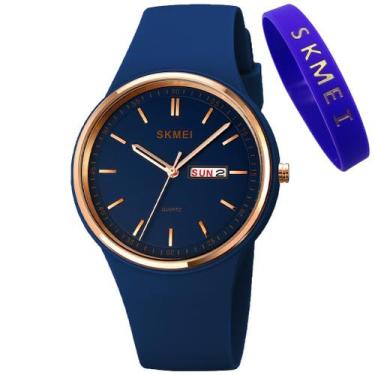 Imagem de Relógio feminino SKMEI L1747, pulseira de silicone à prova d'água, 30 