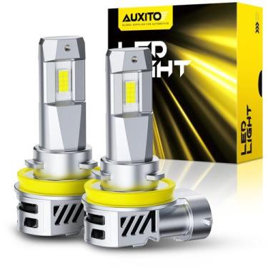 Imagem de Lâmpadas de neblina AUXITO H11 25000LM 6500K White Light, pacote com 2