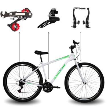 Imagem de Bicicleta Aro 29 Bike Saidx Premium 21 Vel Quadro de Aço Carbono (Branco)