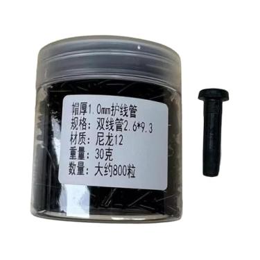 Imagem de Raquete de badminton Ilhós Ilhós Máquinas de amarrar Ferramentas Mangas de proteção Ilhós de badminton Tubo de proteção para reparo de equipamentos, Tubo de fio duplo