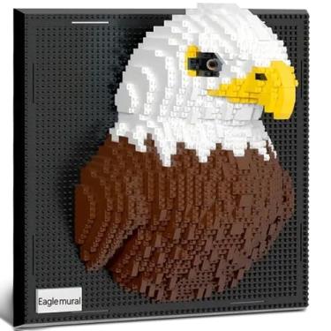 Imagem de Eagle Bird Animal Wall Art Micro Mini Building Blocks Set for Adults, Unique Home 3D Wall Decor or Table Display, No Compatible with Lego, Ideal Gift Toy for Adults & Teens 14+ (1924 PCS)
