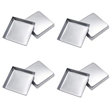 Imagem de 20 formas vazias quadradas de metal de 26 mm, organizador de batom para sombra, blush, para paleta de maquiagem magnética (altura de 5 mm)