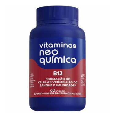 Imagem de Vitaminas Neo Química B12 60 comprimidos mastigáveis