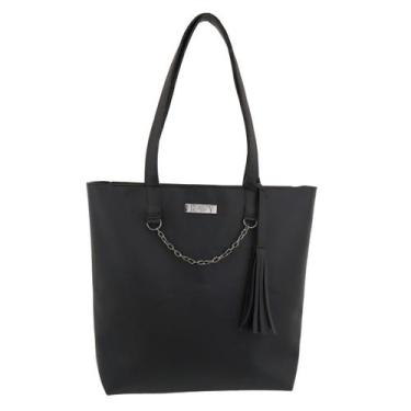 Imagem de Bolsa Sacola Feminina Grande Básica Chic com Detalhe de Corrente - RAV