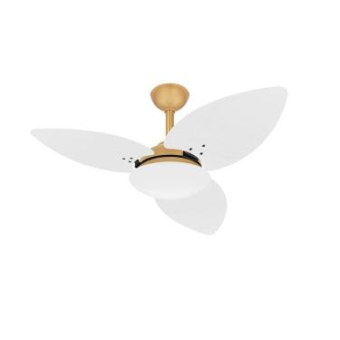 Imagem de Ventilador Teto Dourado Winds 3 Pás Potente Sala Ventax 220V