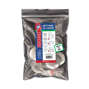 Imagem de Botões para cobrir – Feito nos EUA – Botões de capa com costas planas, Size 75 Flat - Qty 25, 25