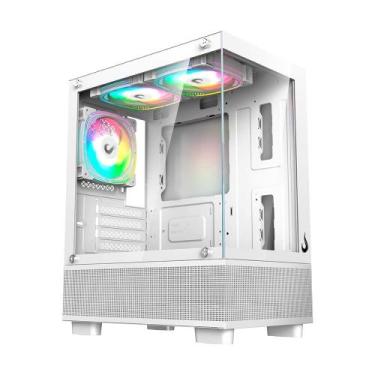 Imagem de Gabinete Gamer Rise Mode Crystal Glass 02, Mid Tower, Lateral e Fronta