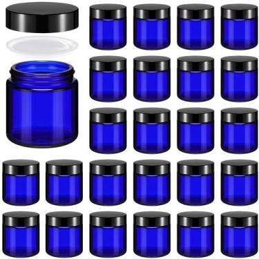 Imagem de Frascos de vidro Norme 4 onças/120 ml com tampas à prova de vazamentos