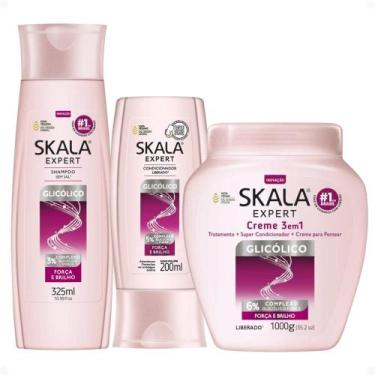 Imagem de Kit Skala Expert Glicólico: Shampoo e Condicionador 200ml + Creme de T