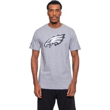 Imagem de Camiseta Masculina NFL Logo Philadelphia Eagles Cinza Mescla, GG
