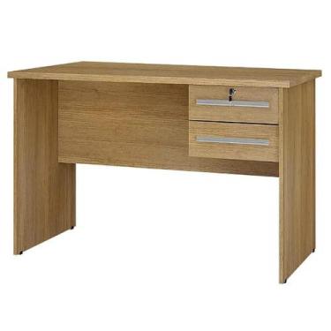 Imagem de Mesa de Computador Byte Escrivaninha 2 Gavetas Valdemóveis Cor Cinamom