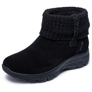 Imagem de Skechers Bota feminina fácil de vestir e aconchegante Lovin Hands Free Slip-ins, Preto/preto, 34