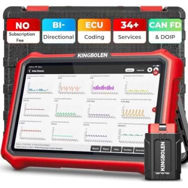 Imagem de KINGBOLEN K8 Pro OBD2 Scanner Wiresless 2025 Bidirectional Scan Tool with Lifetime F*Ree Update 8'' Bluetooth All System Diagnostic Tool, ECU Coding, 34+Reset, CANFD&DOIP, V.A.G Guide, FCA AutoAuth