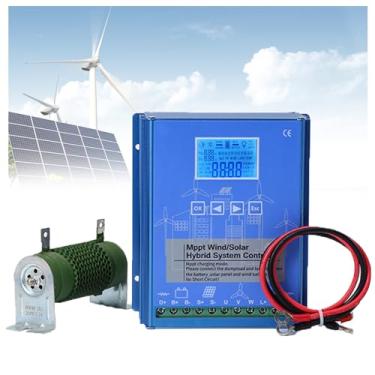 Imagem de Controlador De Carga De Turbina EóLica, Controle Inteligente Mppt, Descarga ContíNua Pwm, IdentificaçãO AutomáTica, Fonte De AlimentaçãO Dupla Para Energia EóLica E Energia Solar