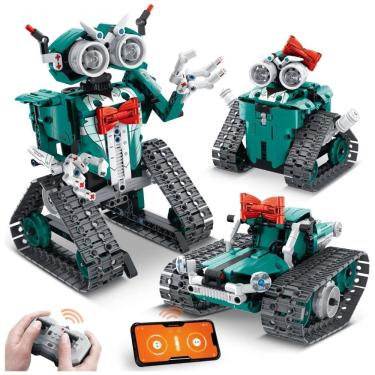 Imagem de Robô Programável Educacional IQKidz 440 Peças com Controle Remoto para Crianças Acima de 6 Anos, Verde