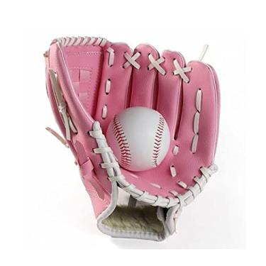 Imagem de Luva de beisebol para crianças/jovens/adultos desportos ao ar livre luva de beisebol equipamento de prática de softball tamanho 9,5/10,5/11,5/12,5 mão esquerda para menino adulto homem mulher treino