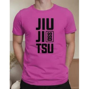 Imagem de Camiseta Camisa Feminina Masculina Adulto Algodão Luta Jiu Jitsu OSS M