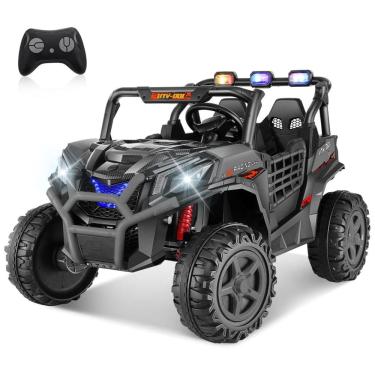 Imagem de Carro Elétrico Infantil, Jeep UTV - 001 com Controle Remoto, 2 Lugares Assento Espaçoso de 50 cm, 4 Amortecedores, Música e Luzes LED, 24V