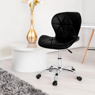 Imagem de Cadeira Slim Vegas Office Estofada com Base Giratória - Dkadi Decor, P
